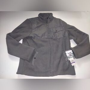 Swiss Alps jacket Gray Full-Zip Fleece Size M New 3 Pockets New